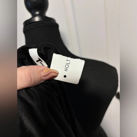 NWT | T by Alexander Wang | Black Scoop Neck Mini Dress | Size M - Picture 7 of 7